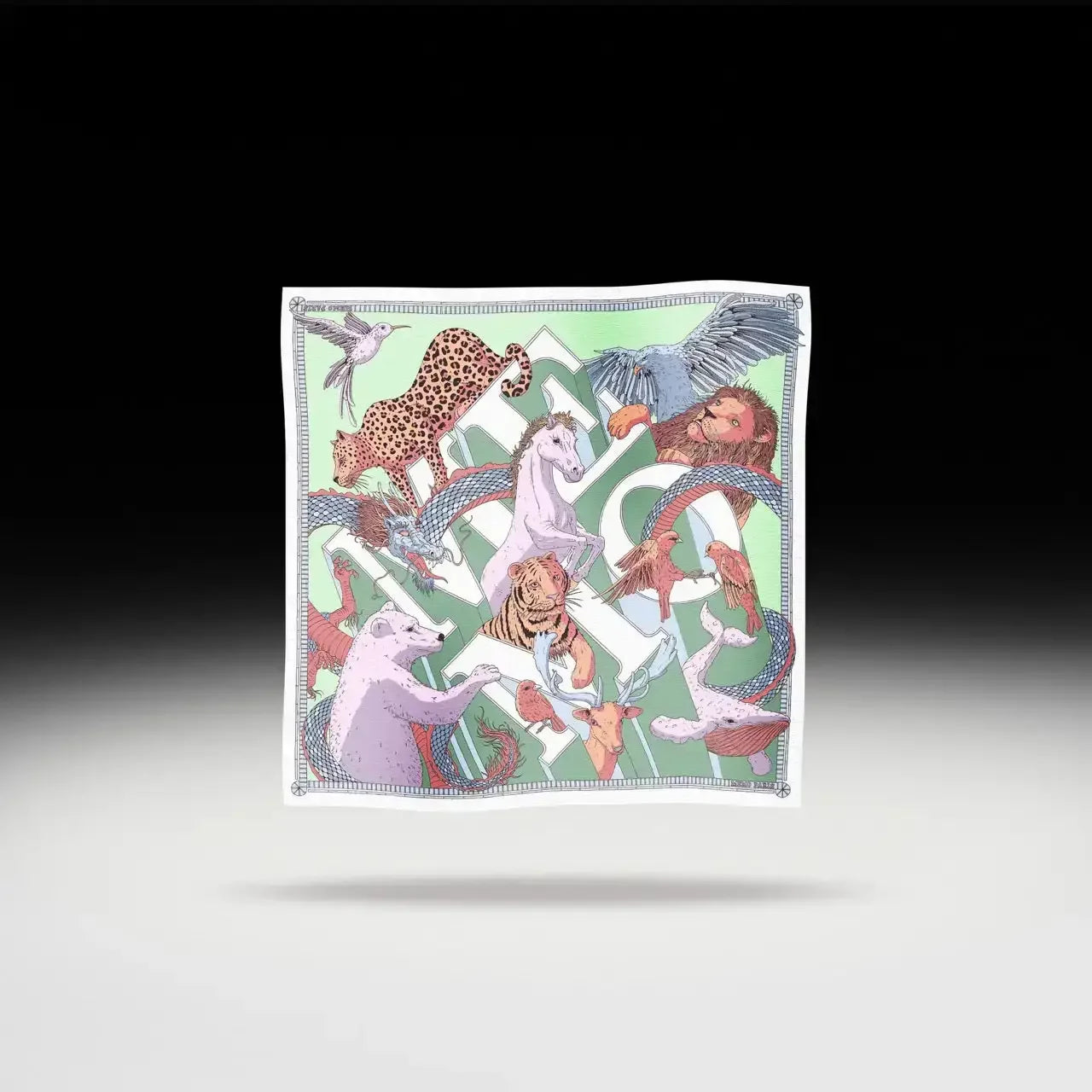 Animals silk scarf - Limited Edition | Memo Paris