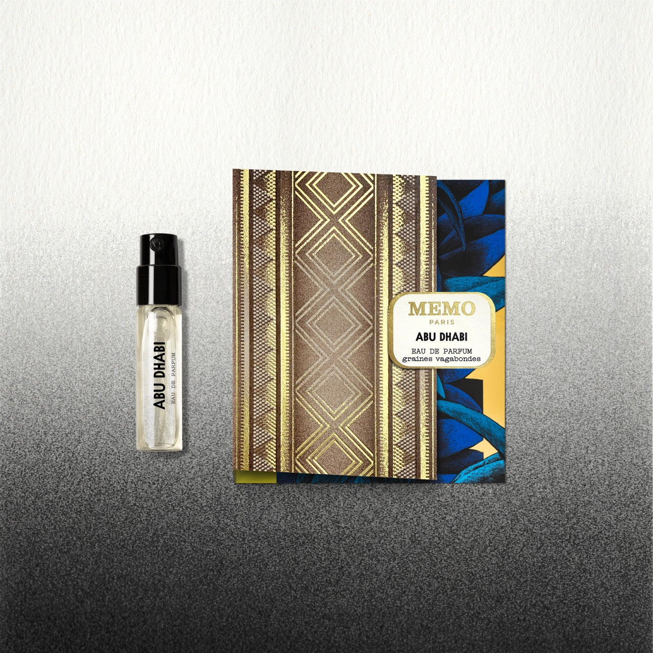 Memo Paris Abu Dhabi 香水 ボックス付き Abu Dhabi Perfumes & 6 accords of Date, Vetiver, Cardamom, Plum