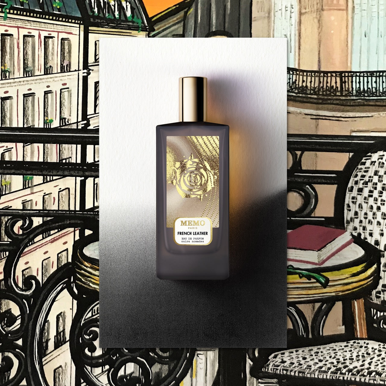 FRENCH LEATHER 75ml MEMO PARIS フレンチレザー French Leather - Lime & Rose Scent: A Parisian Adventure